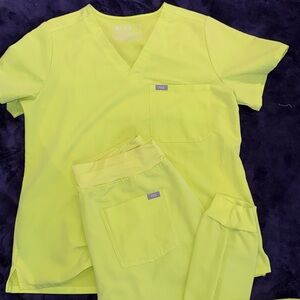 FIGS Citrine Scrub Set – Catarina™ Top L / Pants High waisted Zamora 2.0 L